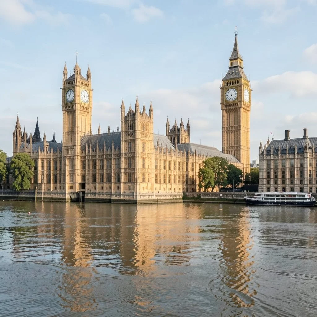 London skyline and River Thames
