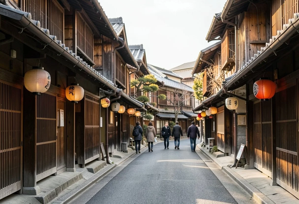 Traditional Kyoto street in Japan